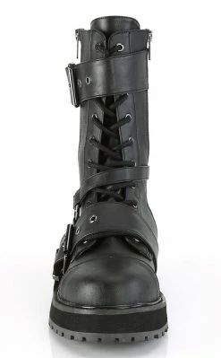 Demonia VALOR-220 Black Vegan Leather Boots Shoes