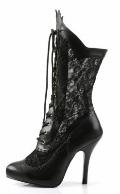 Funtasma VICTORIAN-116X Blk Pu-Lace Boots