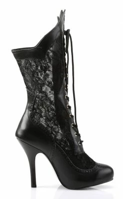Funtasma VICTORIAN-116X Blk Pu-Lace Boots