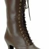 Funtasma VICTORIAN-120 Brown Pu Boots