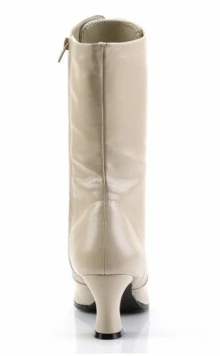 Funtasma VICTORIAN-120 Cream Pu Boots