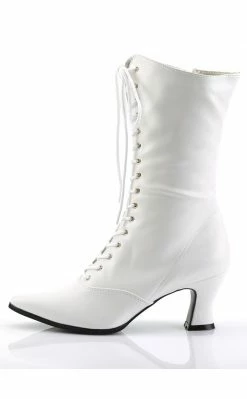 Funtasma VICTORIAN-120 Wht Pu Boots