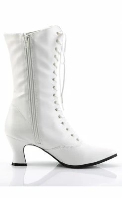 Funtasma VICTORIAN-120 Wht Pu Boots