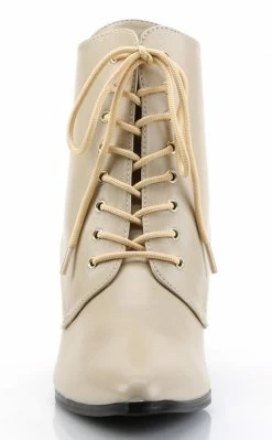 Funtasma VICTORIAN-35 Cream Pu Boots
