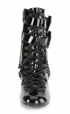 Demonia VIVIKA-128 Black Patent Ankle Boots