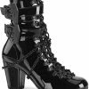 Demonia VIVIKA-128 Black Patent Ankle Boots