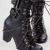 Demonia VIVIKA-128 Black Vegan Leather Ankle Boots 1 Demonia VIVIKA-128 Black Vegan Leather Ankle Boots