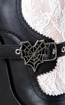 Demonia Shoes VOID-38 Matte Black Mary Jane Wedges (AU Stock)