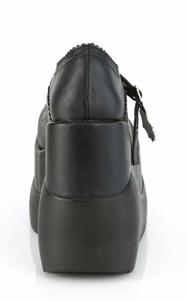 Demonia VOID-38 Matte Black Mary Jane Wedges 7 Demonia VOID-38 Matte Black Mary Jane Wedges