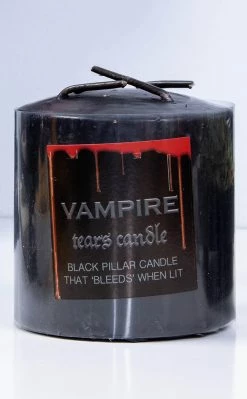 Gothic Gifts Vampire Pillar Candle | Small