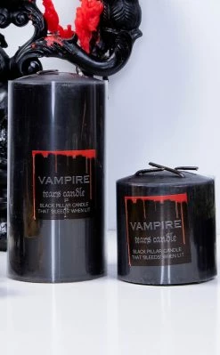 Gothic Gifts Vampire Pillar Candle | Small