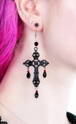 Gothic Jewellery Vampyre's Ball Earrings Accessories