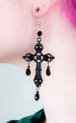 Gothic Jewellery Vampyre's Ball Earrings Accessories