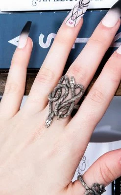 Gothic Jewellery Venomous Pair Ring