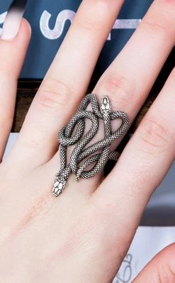 Gothic Jewellery Venomous Pair Ring