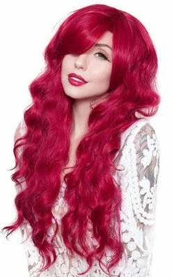 Rockstar Wigs Vesta Long Cranberry Wavy Wig Beauty
