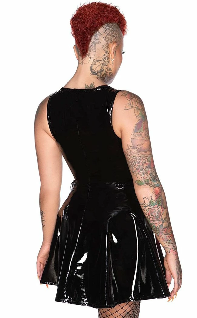 Killstar Vexellent Gloss Harness Dress Clothing 6 Killstar Vexellent Gloss Harness Dress Clothing