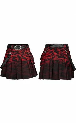 Punk Rave Vicious Pleated Skirt Clothing