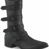 Demonia WARLOCK-110-C Black Vegan Winklepicker Coffin Boots 2 Demonia WARLOCK-110-C Black Vegan Winklepicker Coffin Boots
