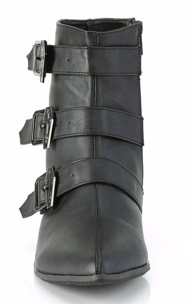 Demonia WARLOCK-50-C Black Vegan Winklepicker Coffin Boots Shoes 4 Demonia WARLOCK-50-C Black Vegan Winklepicker Coffin Boots Shoes