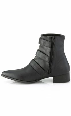 Demonia WARLOCK-50-C Black Vegan Winklepicker Coffin Boots Shoes 9 Demonia WARLOCK-50-C Black Vegan Winklepicker Coffin Boots Shoes