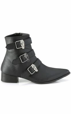 Demonia WARLOCK-50-C Black Vegan Winklepicker Coffin Boots Shoes 11 Demonia WARLOCK-50-C Black Vegan Winklepicker Coffin Boots Shoes