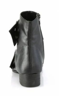 Demonia Shoes WARLOCK-55 Black Vegan Winklepicker Boots
