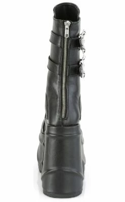 Demonia WAVE-150 Black Vegan Leather Platform Boots 10 Demonia WAVE-150 Black Vegan Leather Platform Boots
