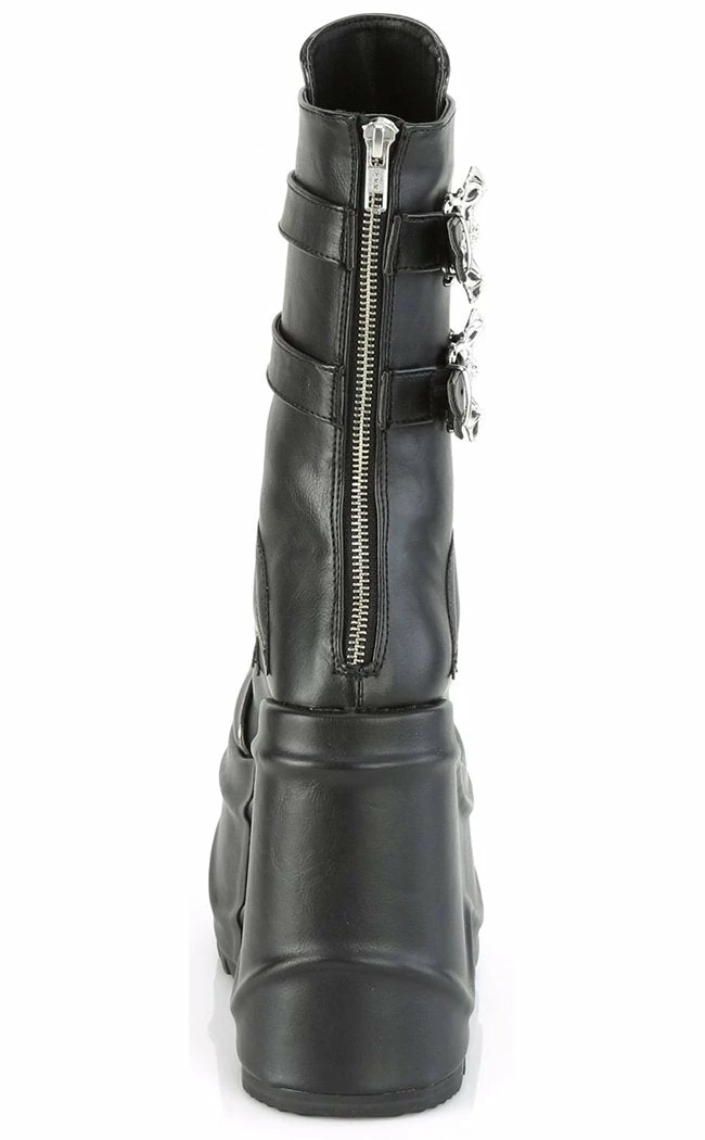 Demonia WAVE-150 Black Vegan Leather Platform Boots 6 Demonia WAVE-150 Black Vegan Leather Platform Boots