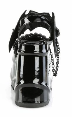 Demonia WAVE-20 Black Patent Leather Platform Sandals 10 Demonia WAVE-20 Black Patent Leather Platform Sandals