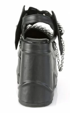 Demonia WAVE-20 Black Vegan Leather Platform Sandals 10 Demonia WAVE-20 Black Vegan Leather Platform Sandals