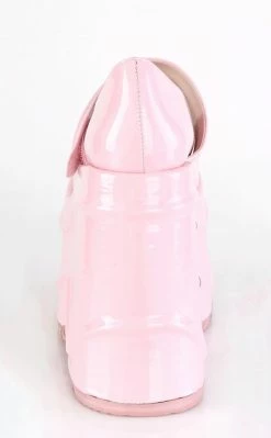 Demonia WAVE-32 Baby Pink Holographic Platform Mary Janes 10 Demonia WAVE-32 Baby Pink Holographic Platform Mary Janes
