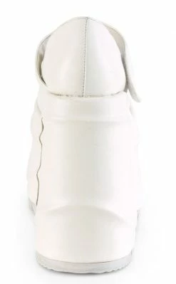 Demonia WAVE-32 White Vegan Leather Platform Mary Janes Shoes 10 Demonia WAVE-32 White Vegan Leather Platform Mary Janes Shoes