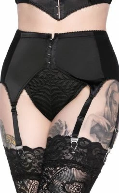 Killstar Clothing Webutant Garter Belt