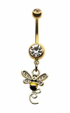 TB Jewellery What A Buzz | Bee Charm Navel Ring