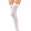 Starline White Opaque Thigh Highs