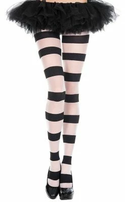 Music Legs Whitelisted Thick Stripe Pantyhose
