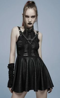 Punk Rave Wicked Weave Harness Dress | Black