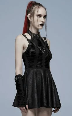 Punk Rave Wicked Weave Harness Dress | Black