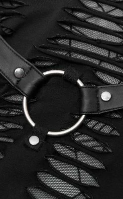 Punk Rave Wicked Weave Harness Dress | Black