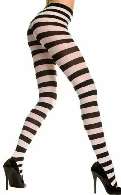 Music Legs Wide Stripe Pantyhose | Choose Colour