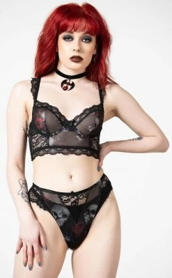 Killstar Wild Rose Mesh Panty