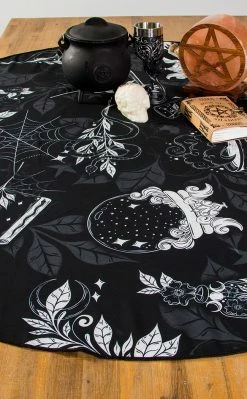 The Haunted Mansion Wild Witch Tablecloth | Round