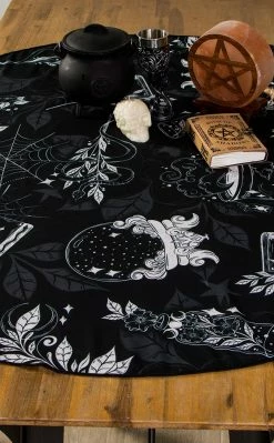 The Haunted Mansion Wild Witch Tablecloth | Round
