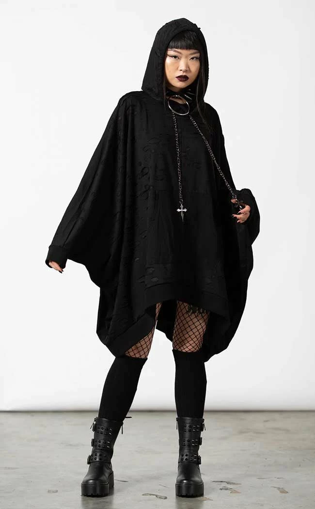 Killstar Wings Of Night Poncho 4 Killstar Wings Of Night Poncho