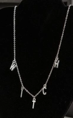Gothic Jewellery Witch Please! Charm Necklace