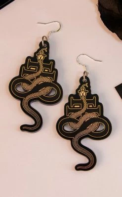 Drop Dead Gorgeous Witchcraft Sigil Holo Earrings
