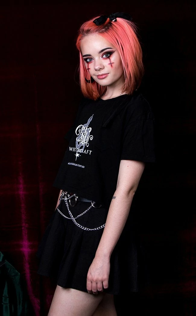 Witchcraft Skincare Clothing Witchcraft Snake Logo Crop Top 4 Witchcraft Skincare Clothing Witchcraft Snake Logo Crop Top