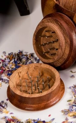 TB Wooden Herb Grinder Home Decor