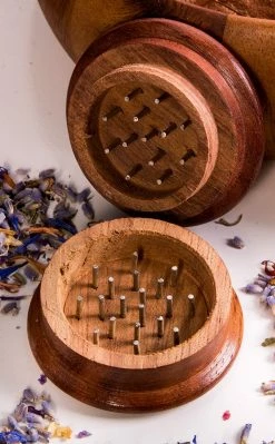 TB Wooden Herb Grinder Home Decor